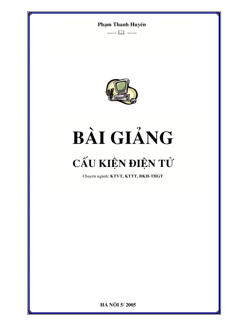 image for page Giáo trình cấu kiện điện tử