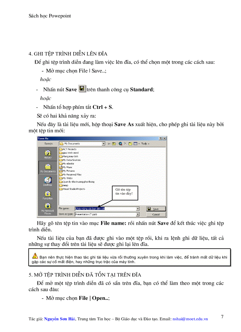 image for page Giao trinh hoc powpoint