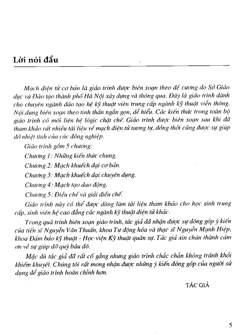 image for page Giáo trình mạch điện tử cơ bản