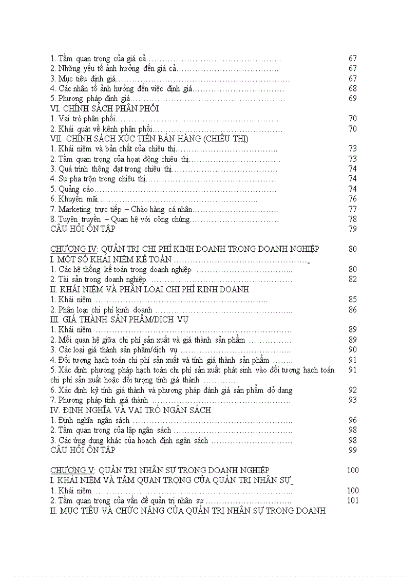 image for page Giáo trình quản trị doanh nghiệp file word