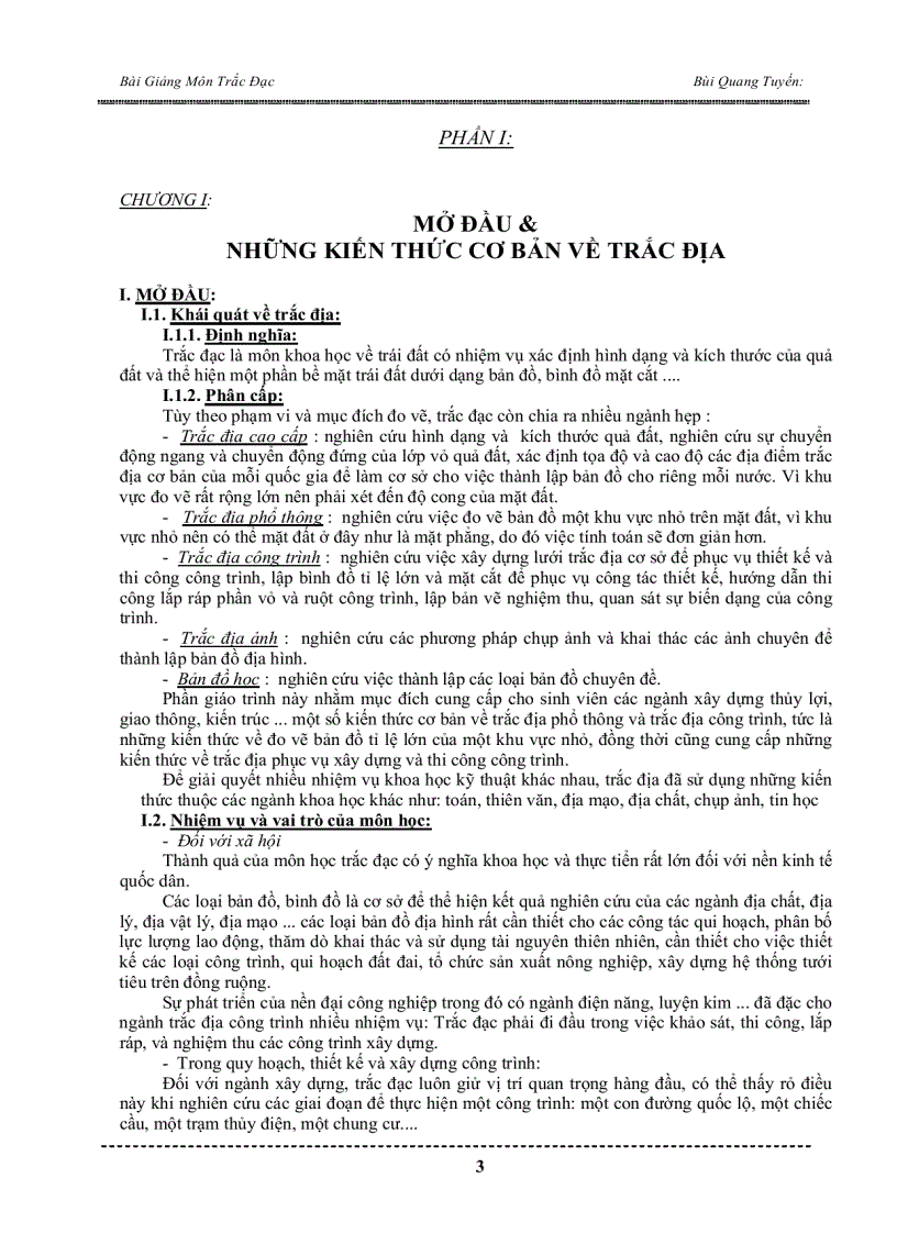 image for page Giáo trình Trac Địa đại cương