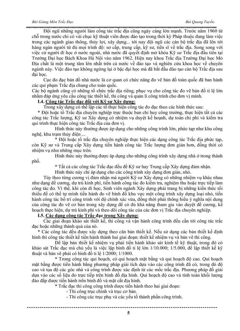 image for page Giáo trình Trac Địa đại cương