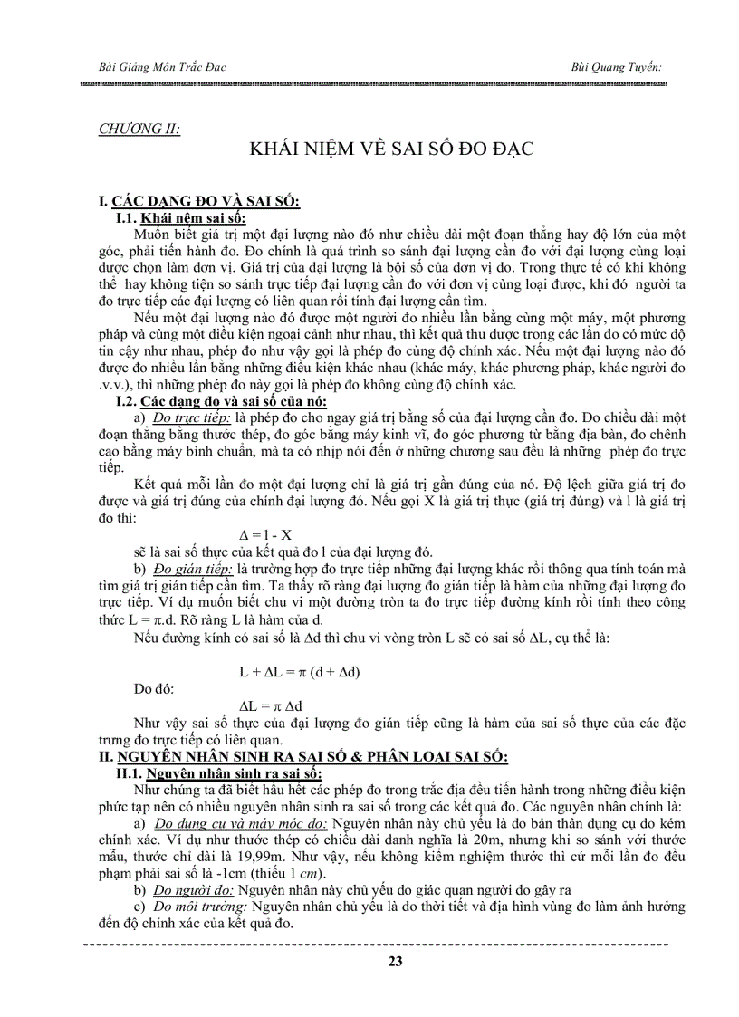 image for page Giáo trình Trac Địa đại cương