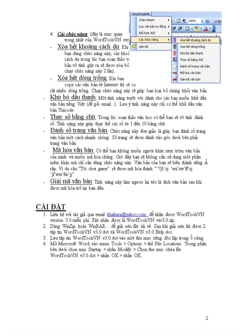 image for page HƯỚNG DẪN CÀI ĐẶT SỬ DỤNG WordToolsVN version 3 0