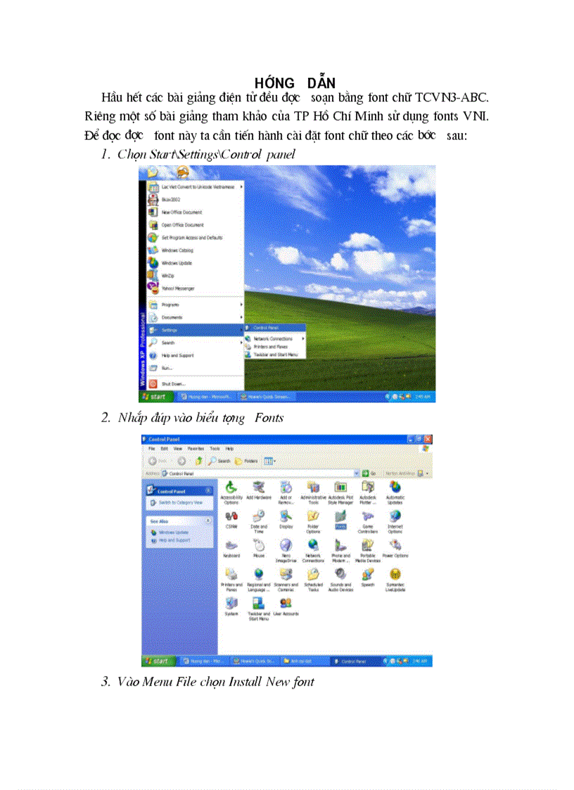 image for page Hướng dẫn cài font ABC và Unicode