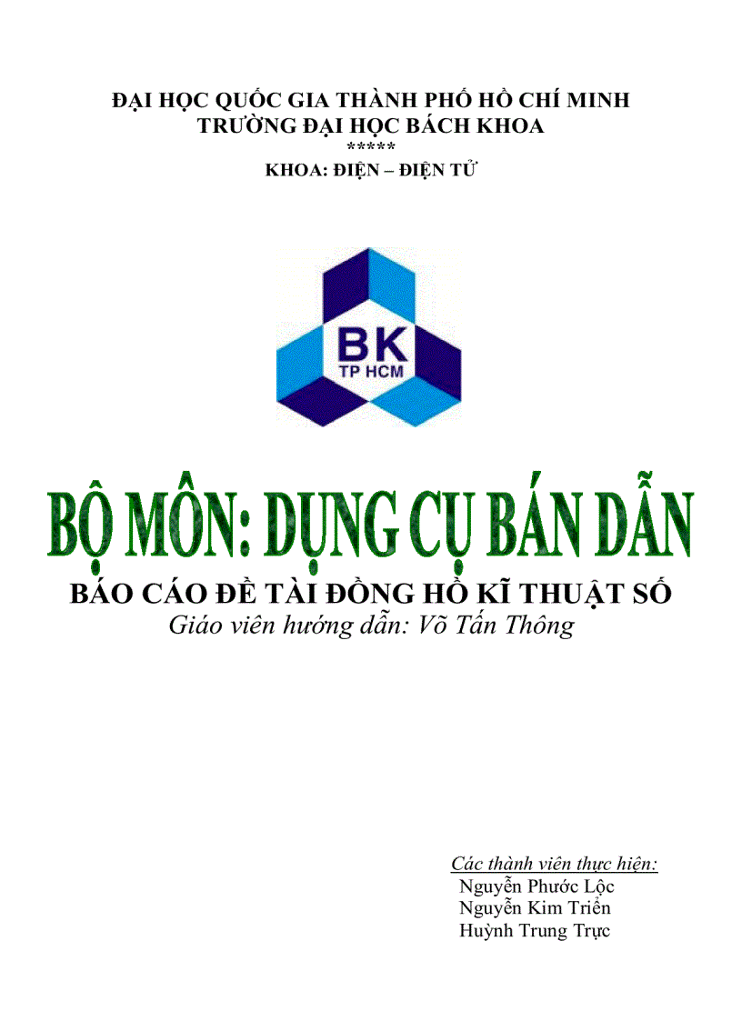 image for page Hướng dẫn làm đồng hồ kĩ thuật số