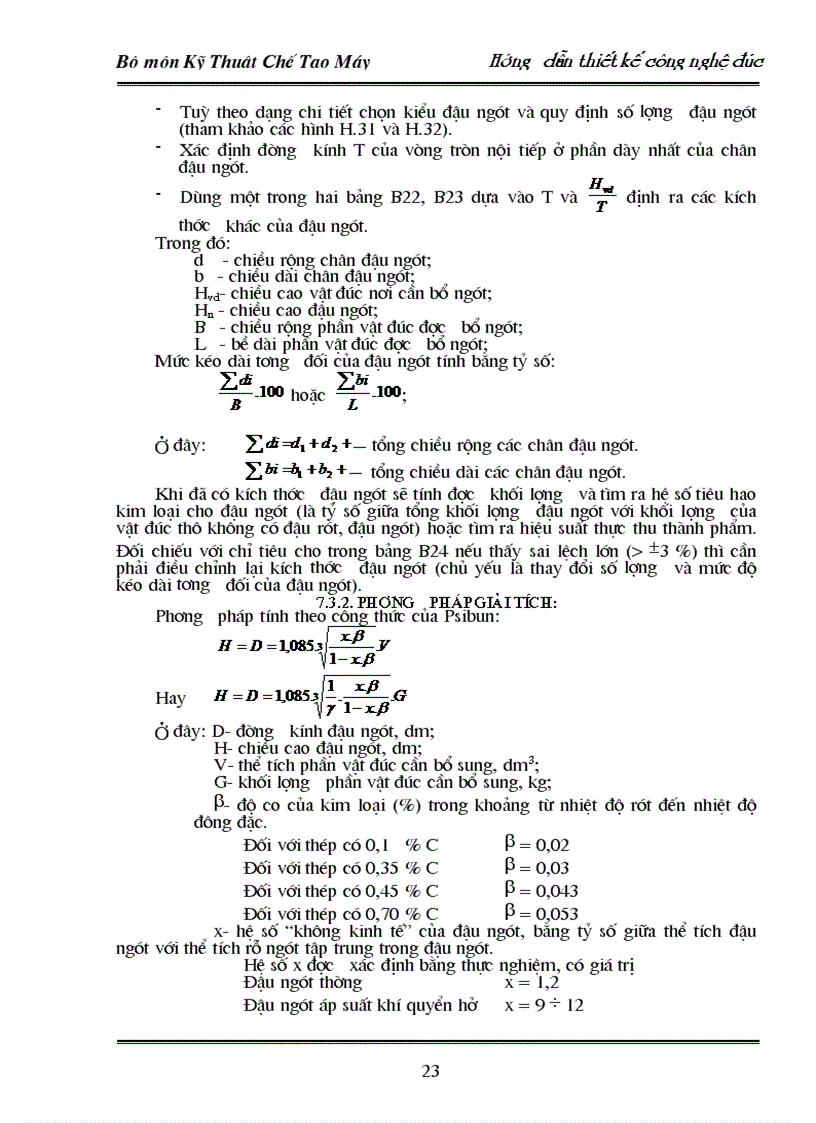 image for page Hướng dẫn Thiết kế Công Nghệ Đúc P1