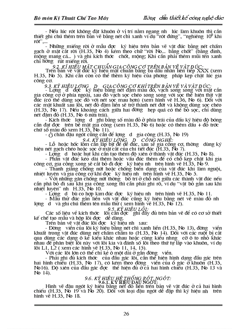 image for page Hướng dẫn Thiết kế Công Nghệ Đúc P1