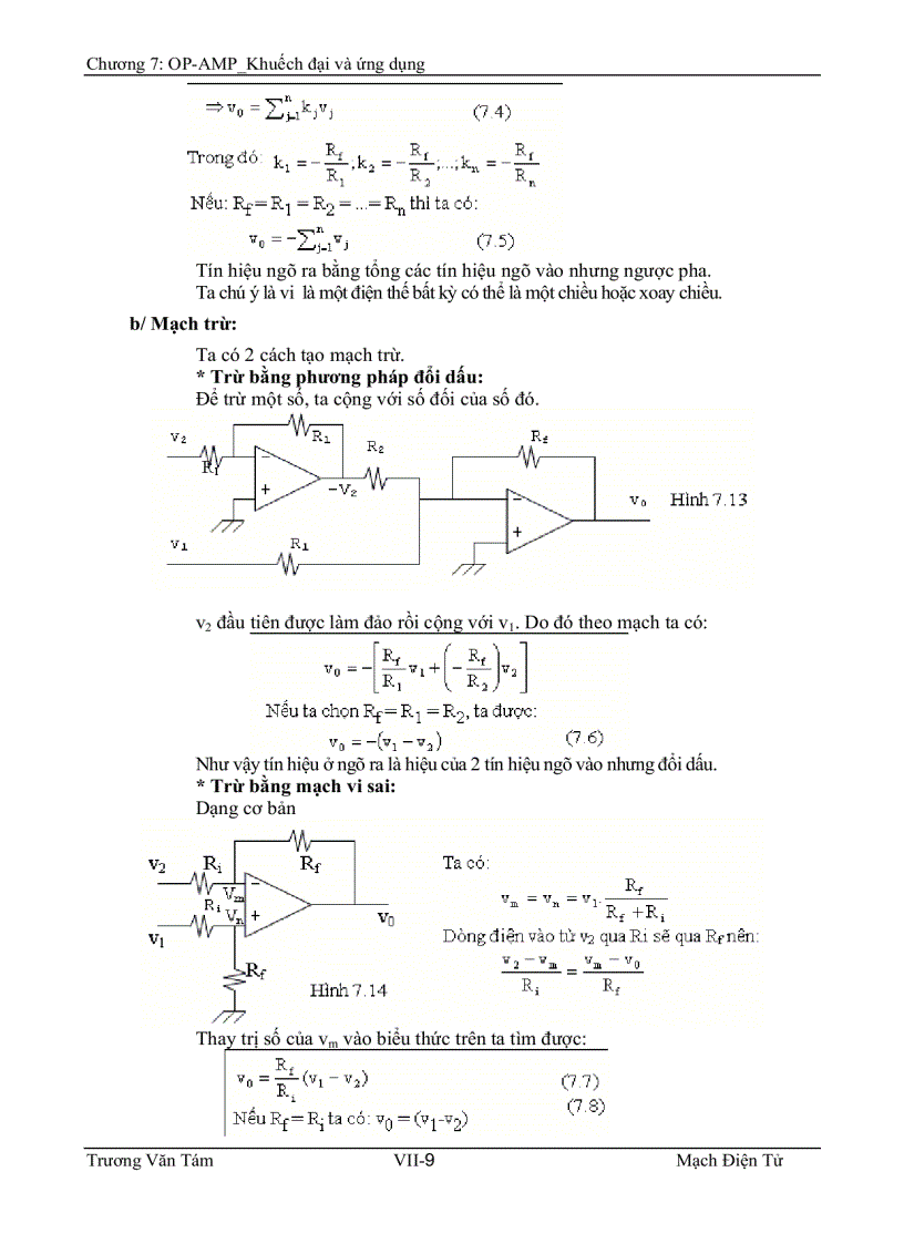 image for page Khuyếch đại và ứng dụng