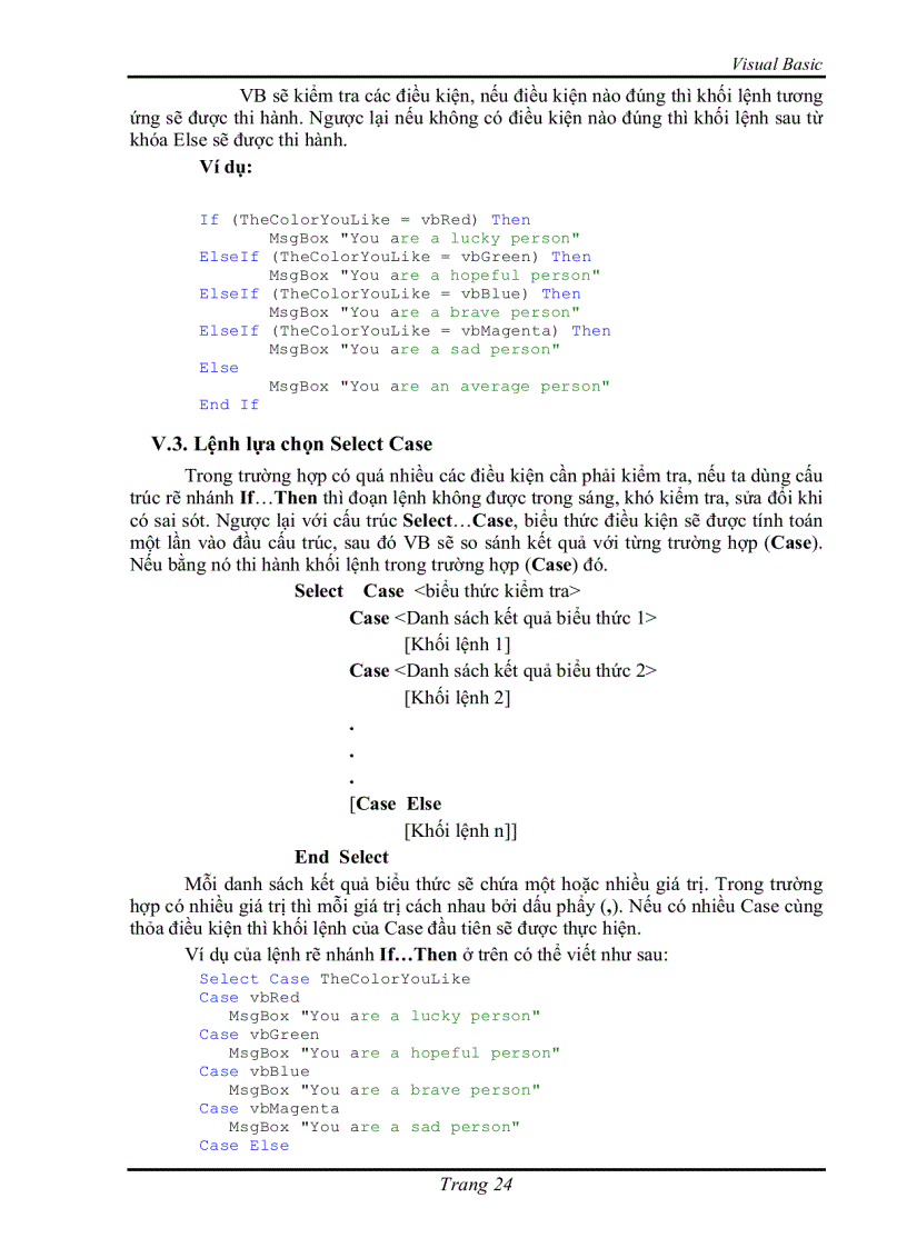 image for page Kỹ thuật lập trình vb