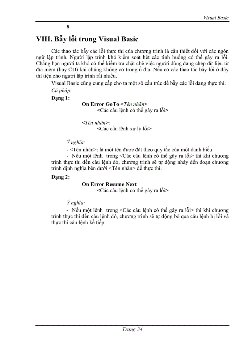 image for page Kỹ thuật lập trình vb