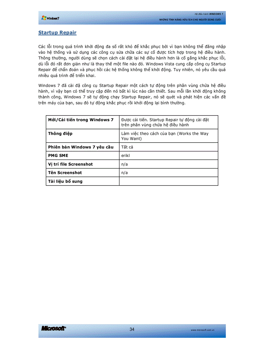 image for page Làm chủ nhung tính năng mới trong win7