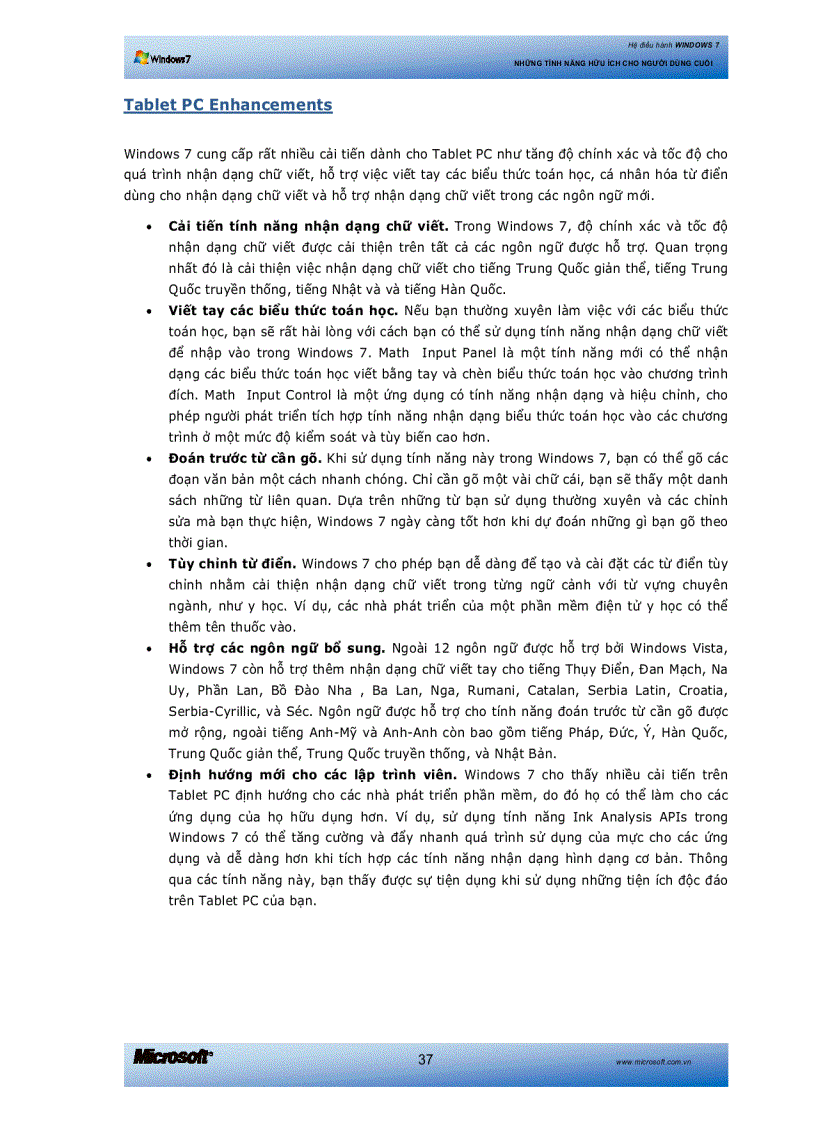 image for page Làm chủ nhung tính năng mới trong win7