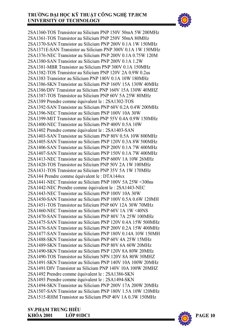 image for page Sổ tay tra cứu transistor