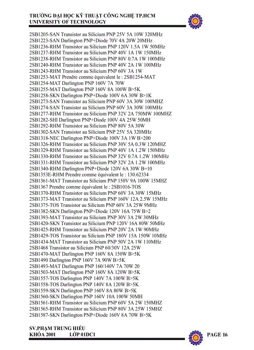 image for page Sổ tay tra cứu transistor