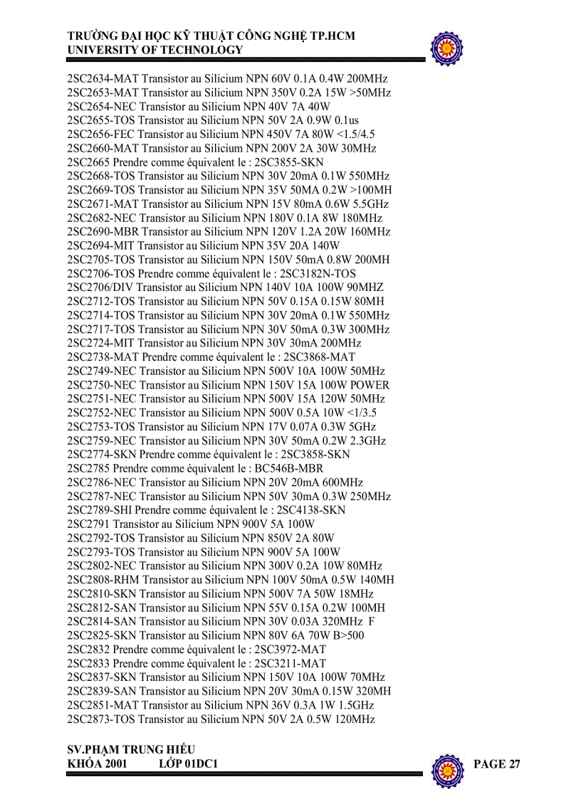 image for page Sổ tay tra cứu transistor