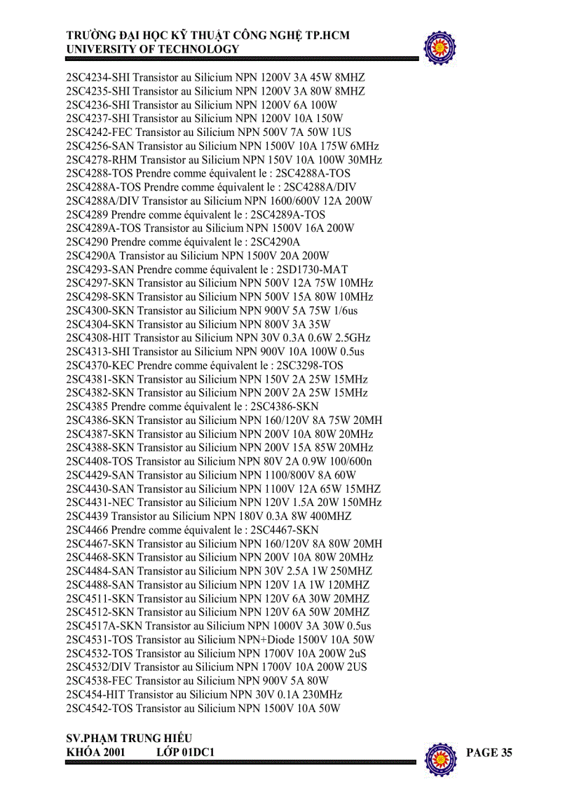 image for page Sổ tay tra cứu transistor