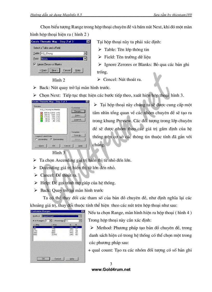 image for page Sử dụng MapInfo