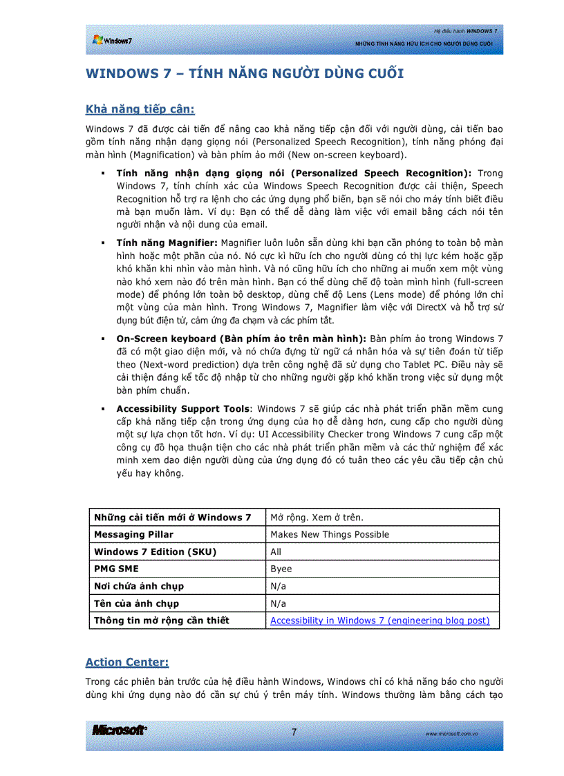 image for page Su dung windown 7