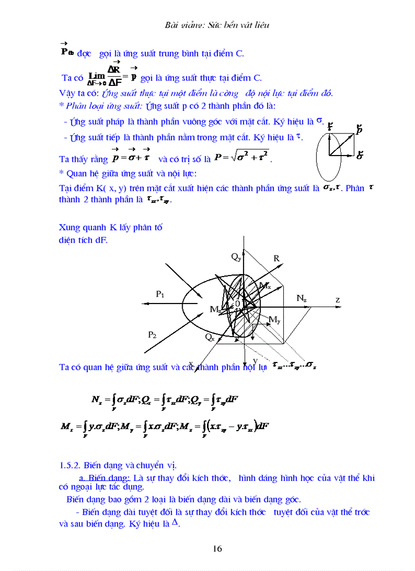 image for page Sức bền vật liệu Chương 1