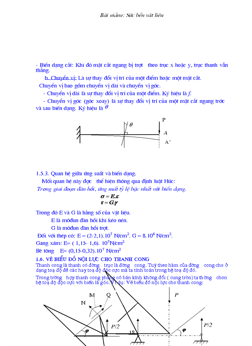 image for page Sức bền vật liệu Chương 1