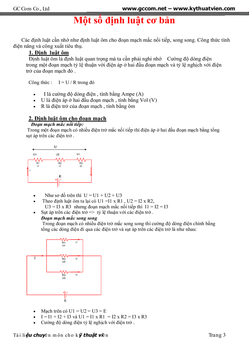 Tai lieu chuyen dung cho ky thuat vien sua chua dien tu GC Com pdf