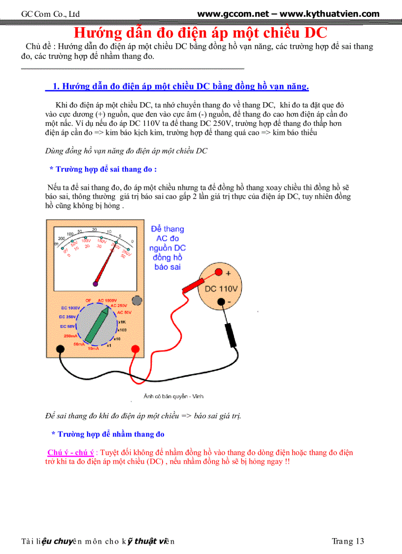image for page Tai lieu chuyen dung cho ky thuat vien sua chua dien tu GC Com pdf