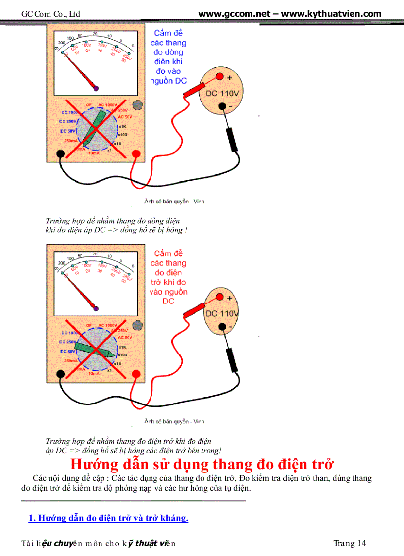 image for page Tai lieu chuyen dung cho ky thuat vien sua chua dien tu GC Com pdf