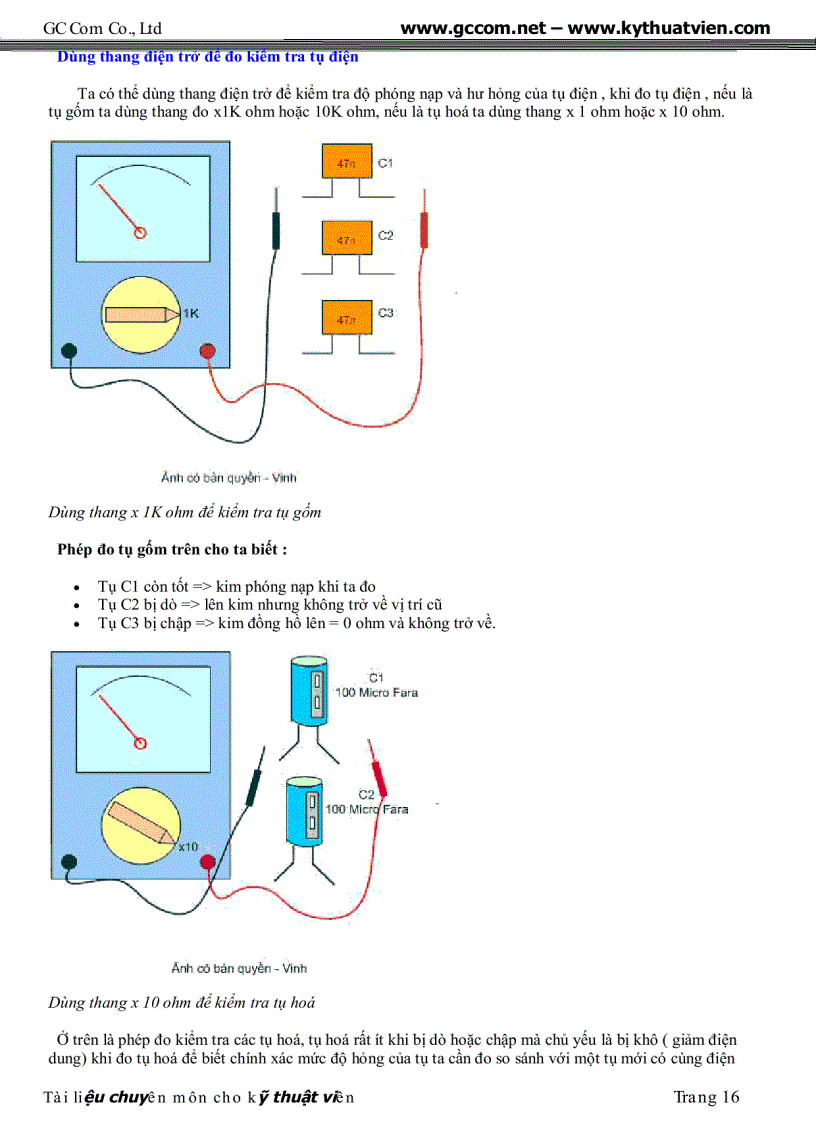 image for page Tai lieu chuyen dung cho ky thuat vien sua chua dien tu GC Com pdf