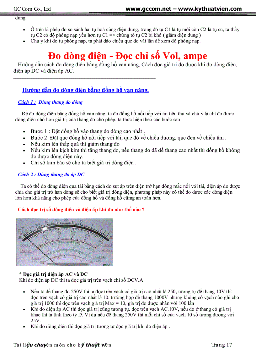 image for page Tai lieu chuyen dung cho ky thuat vien sua chua dien tu GC Com pdf