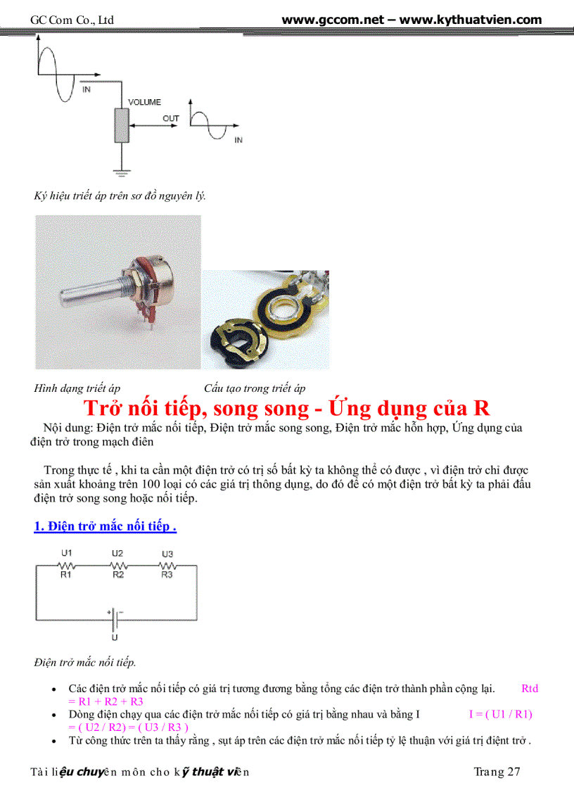 image for page Tai lieu chuyen dung cho ky thuat vien sua chua dien tu GC Com pdf