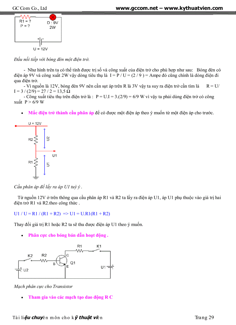 image for page Tai lieu chuyen dung cho ky thuat vien sua chua dien tu GC Com pdf