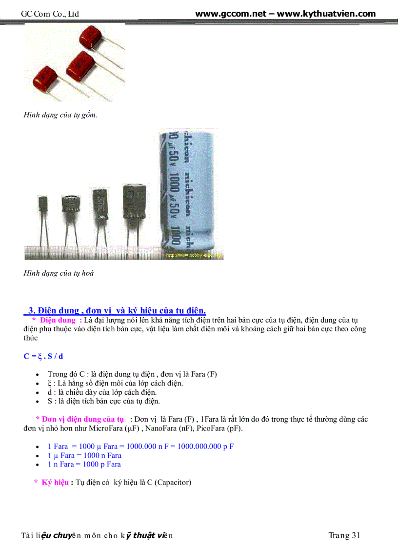 image for page Tai lieu chuyen dung cho ky thuat vien sua chua dien tu GC Com pdf