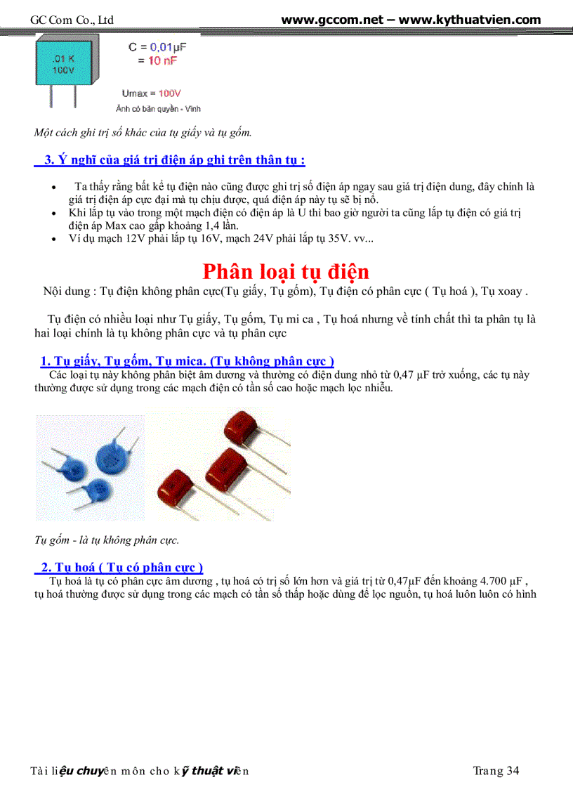 image for page Tai lieu chuyen dung cho ky thuat vien sua chua dien tu GC Com pdf