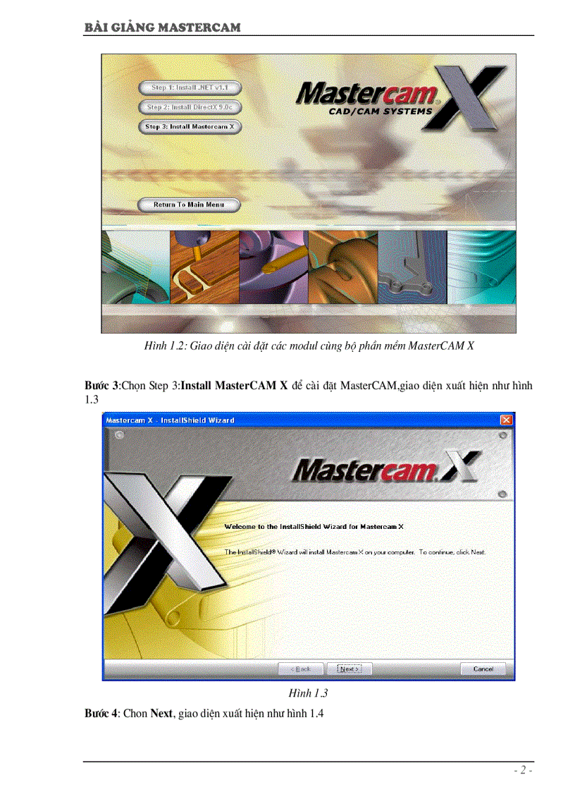 image for page Tài liệu Mastercam X