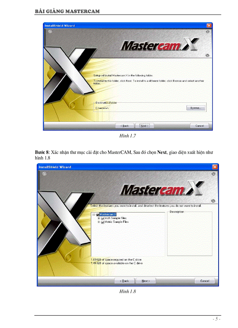 image for page Tài liệu Mastercam X