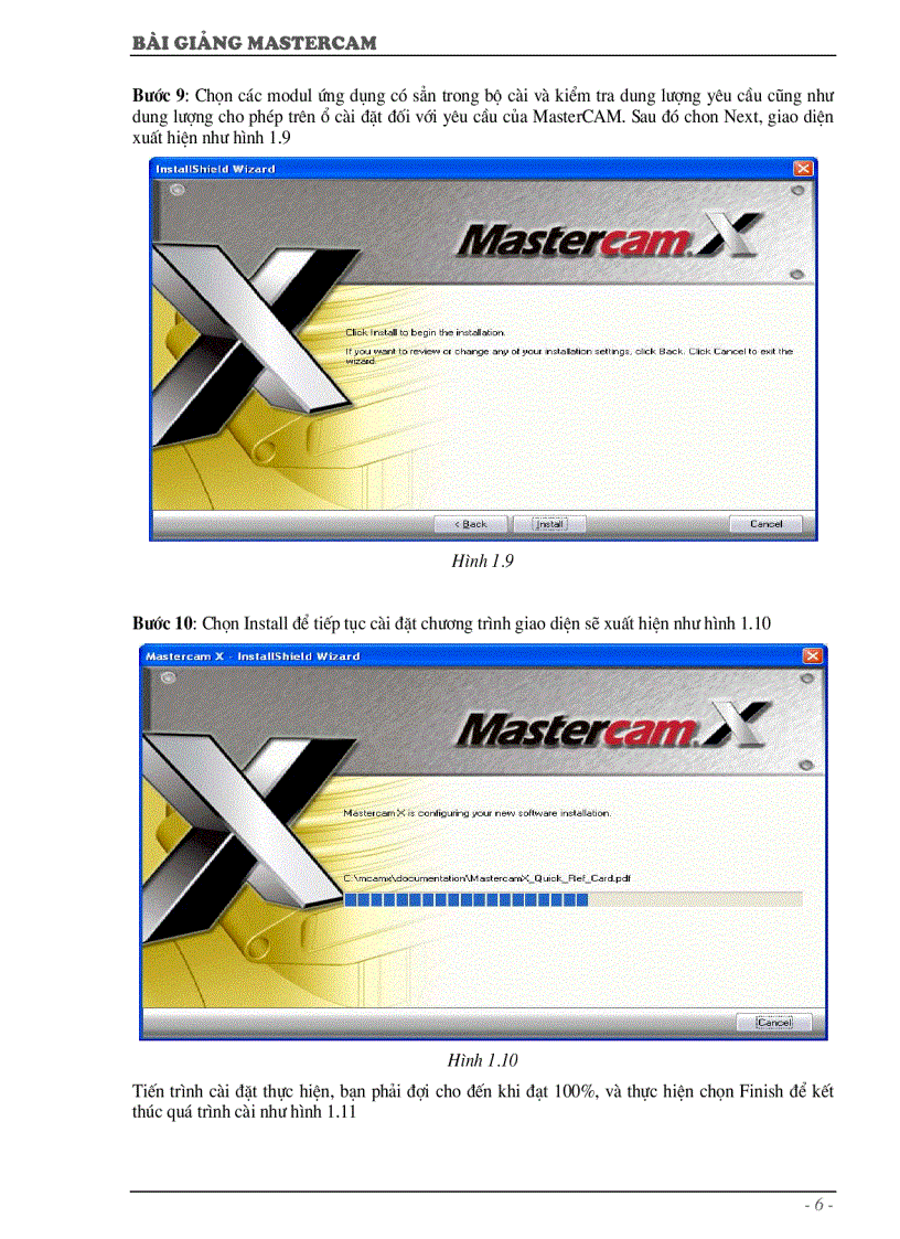 image for page Tài liệu Mastercam X