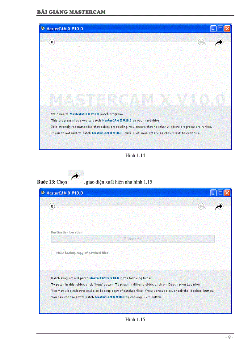 image for page Tài liệu Mastercam X
