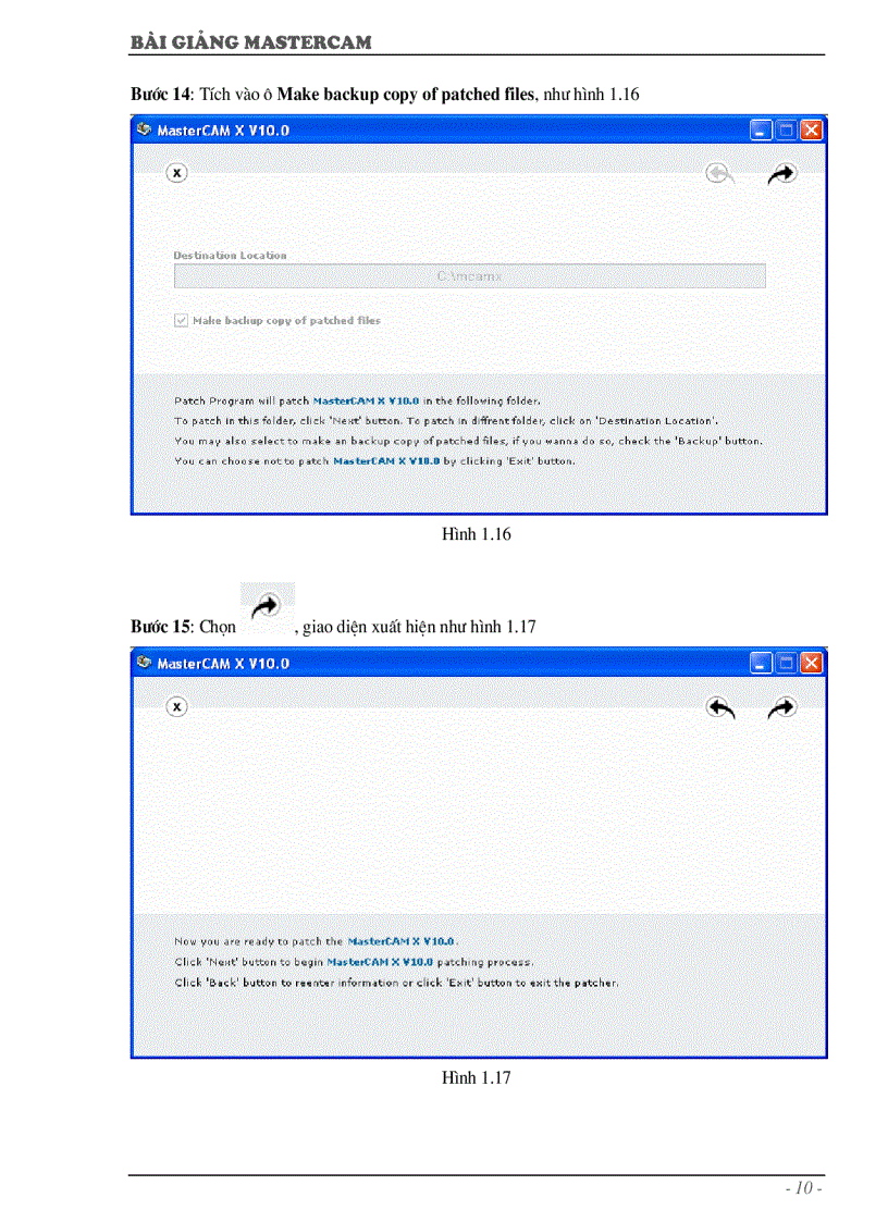 image for page Tài liệu Mastercam X