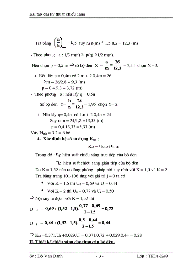 Thiết kế chiếu sáng 1