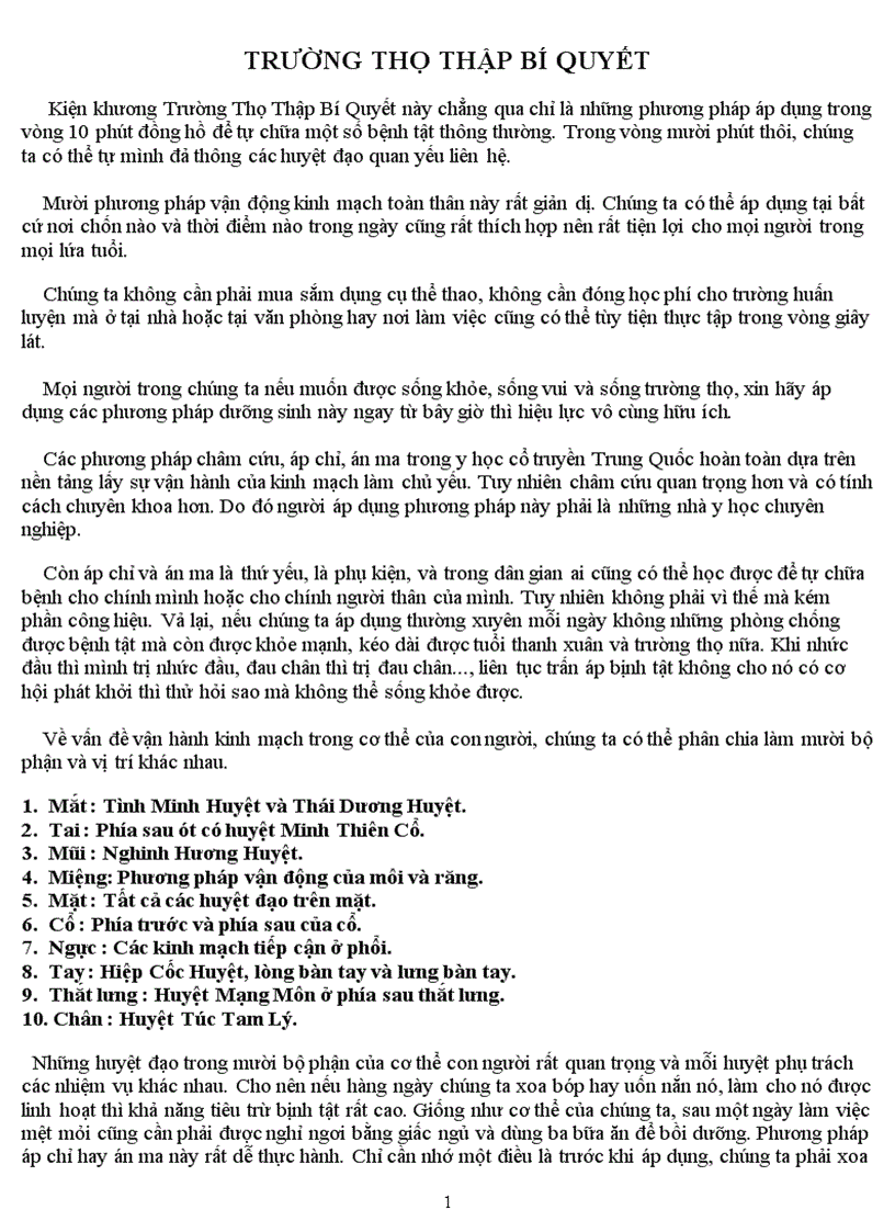 image for page 10 cách để sống lâu