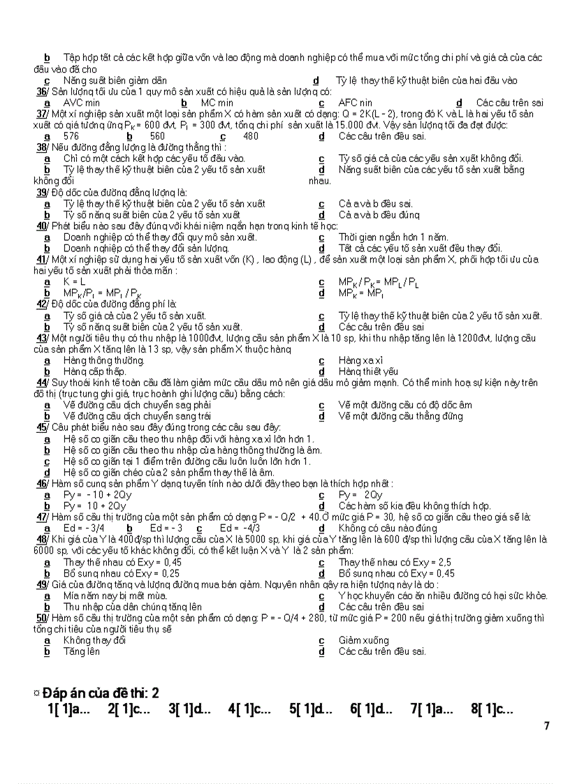 image for page 16 đề thi kinh tế vi mô trắc nghiệm