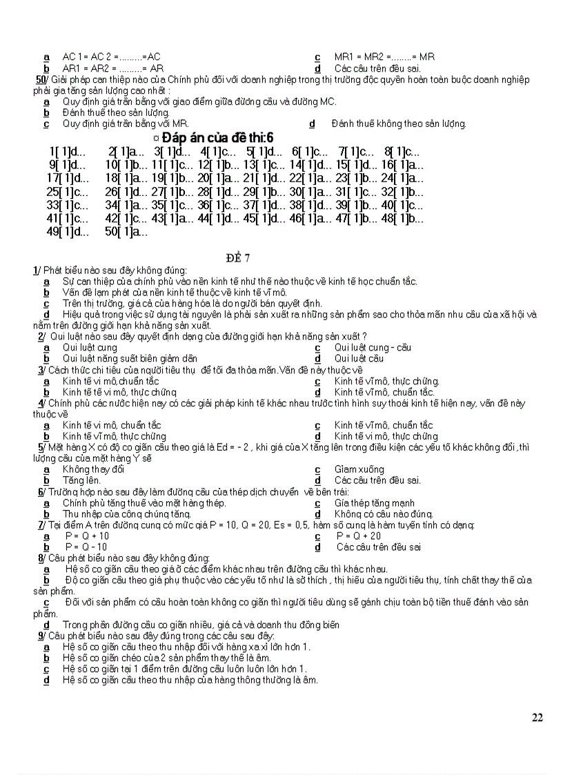 image for page 16 đề thi kinh tế vi mô trắc nghiệm