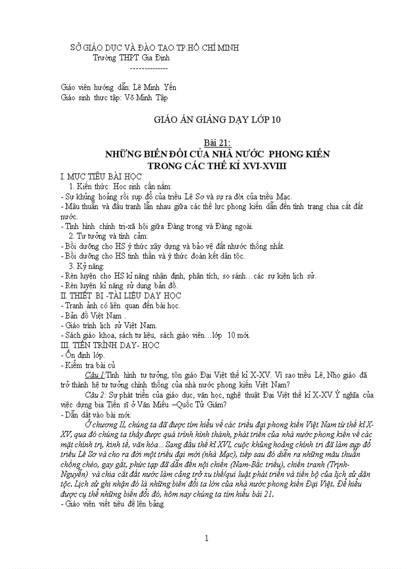 image for page Bải 21 Lịch sử 10