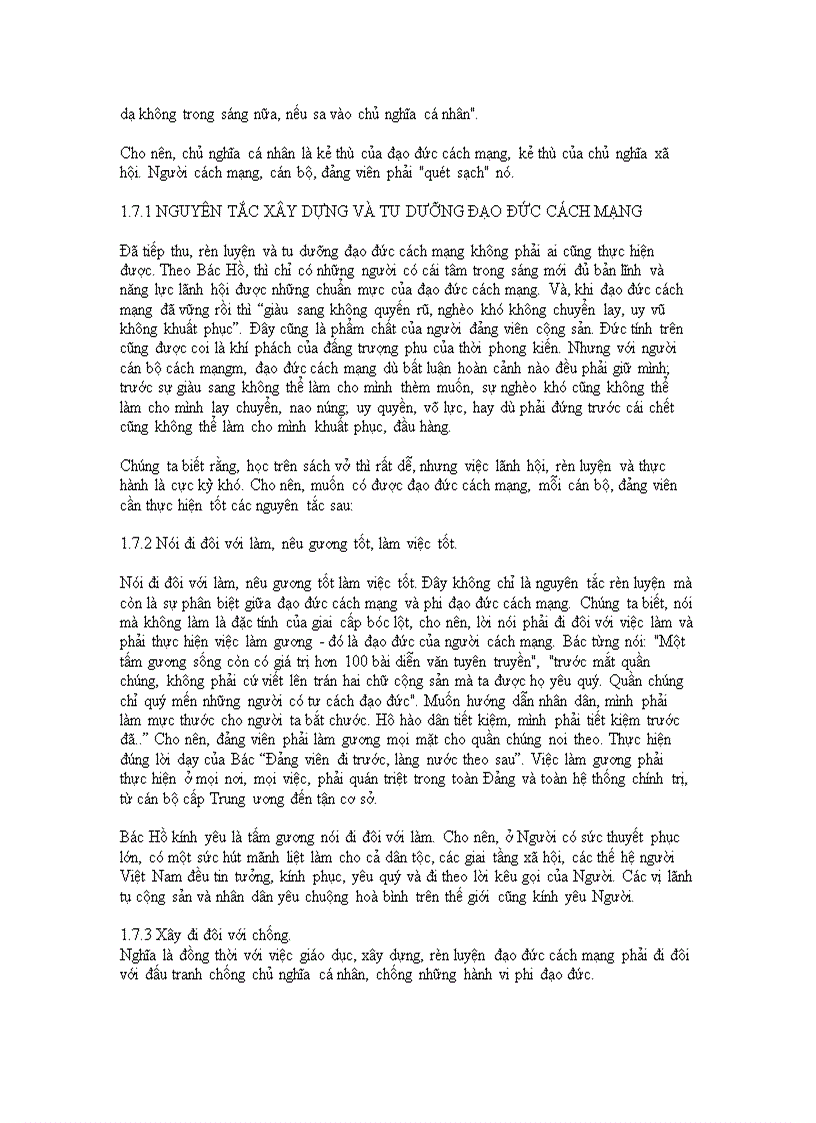 image for page Bài tiểu luận Tư tưởng Hồ Chí Minh về vai trò của đạo đức cách mạng