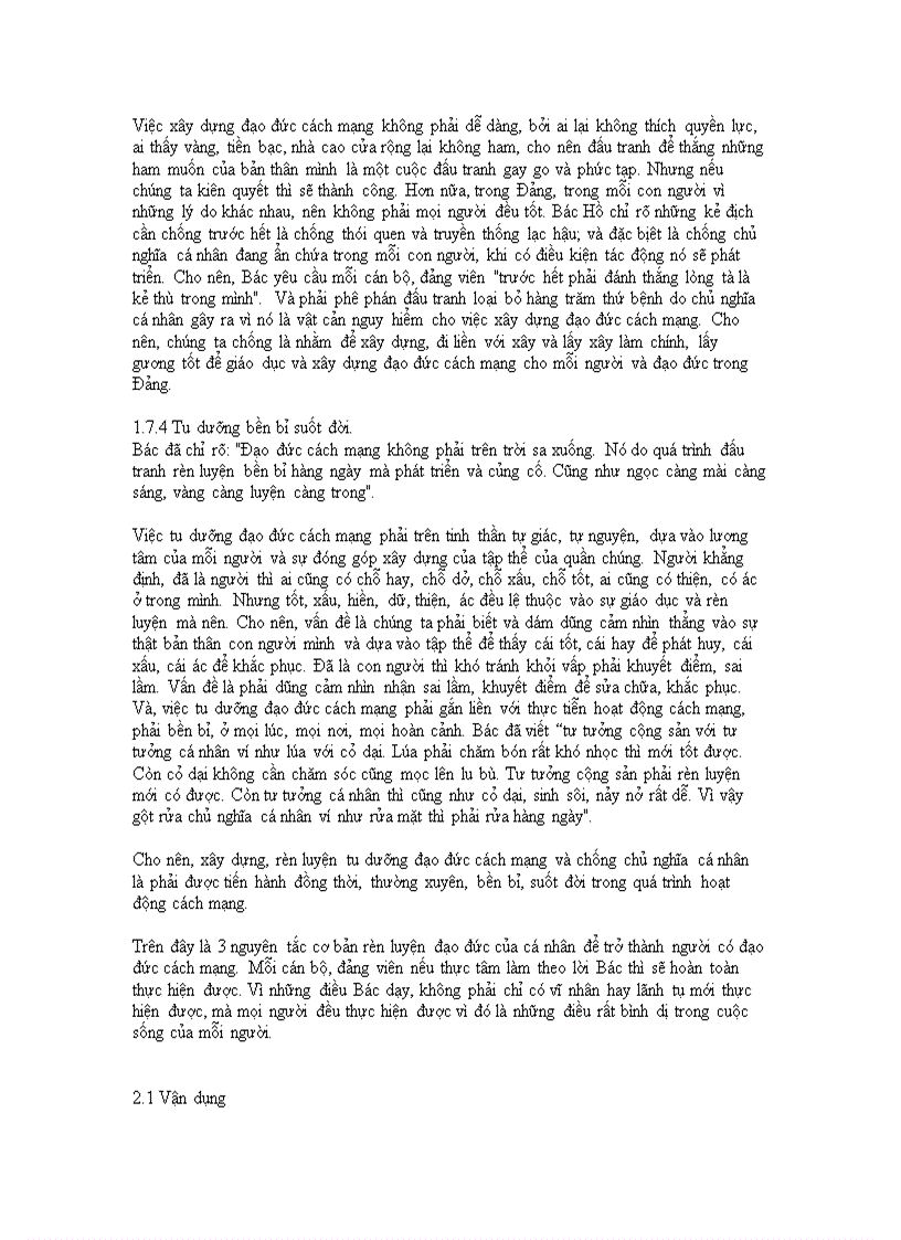 image for page Bài tiểu luận Tư tưởng Hồ Chí Minh về vai trò của đạo đức cách mạng