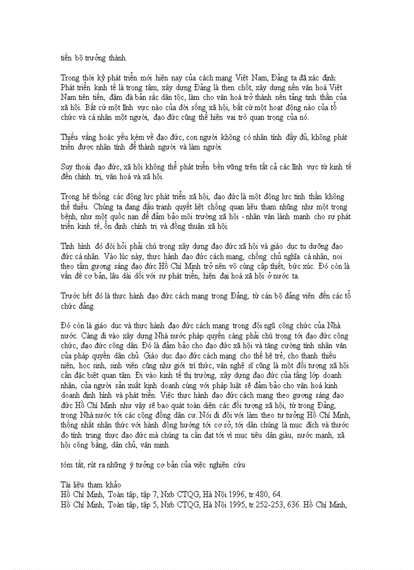 image for page Bài tiểu luận Tư tưởng Hồ Chí Minh về vai trò của đạo đức cách mạng