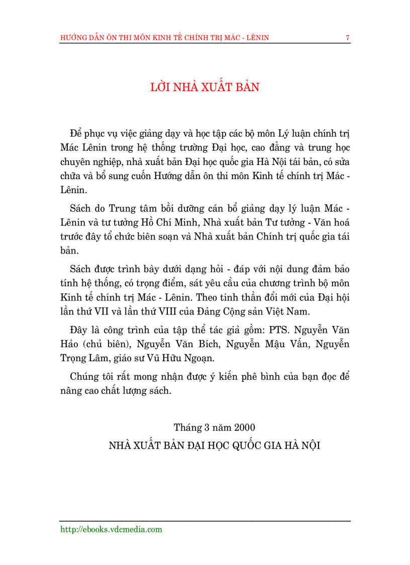 image for page Hướng dẫn ôn thi môn kinh tế chính trị