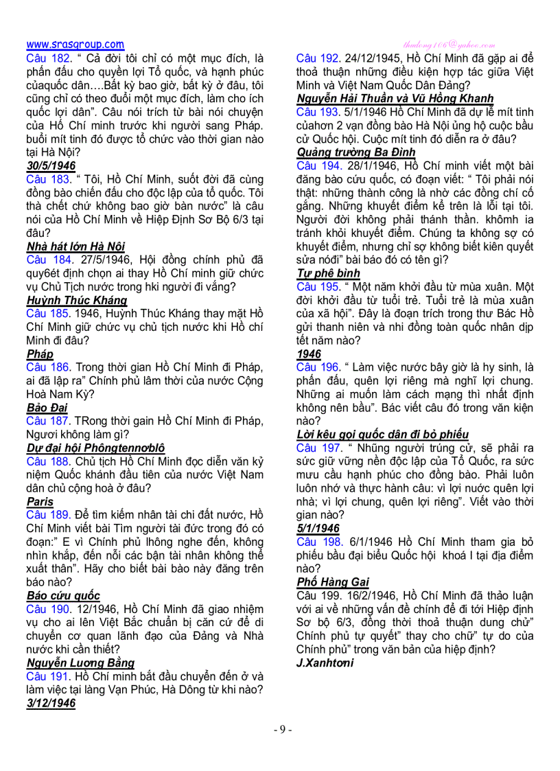 image for page Trắc nghiệm Tư tưởng Hồ Chí Minh