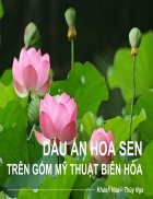 Dau an hoa sen tren gom my thuat Bien Hoa